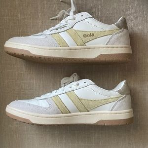 Womens brand new GOLA white and lemon “Hawk” sneaker